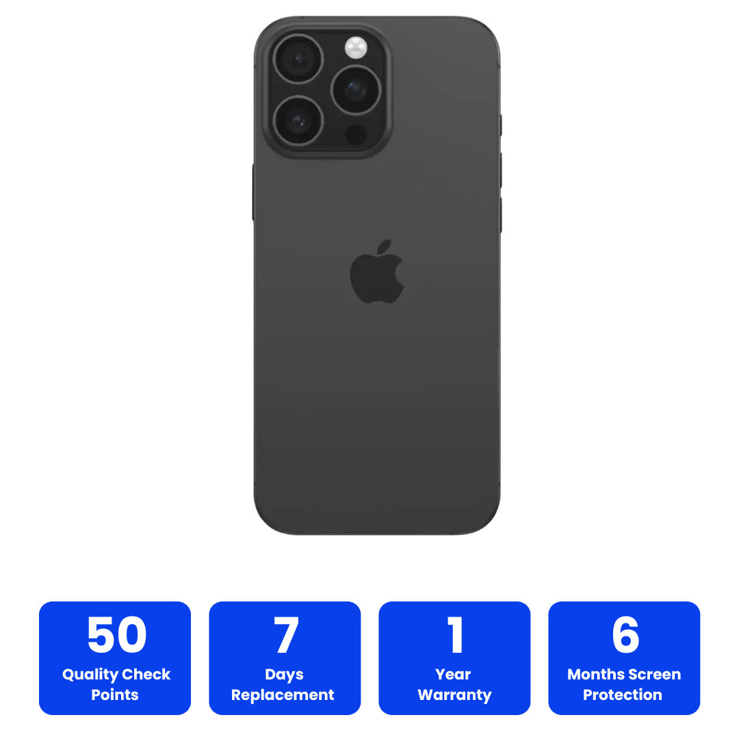 16 Pro Max Black - 100% Premium iOS Lookalike